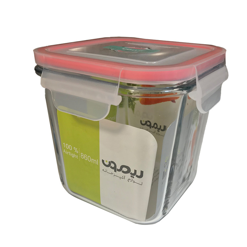ظرف نگهدارنده لیمون شیشه ای سایز 860  دربدار مدل 198435